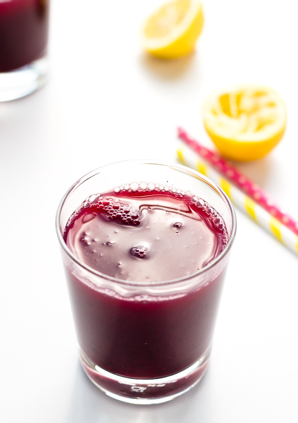 Ginger Blueberry Water Kefir Punch